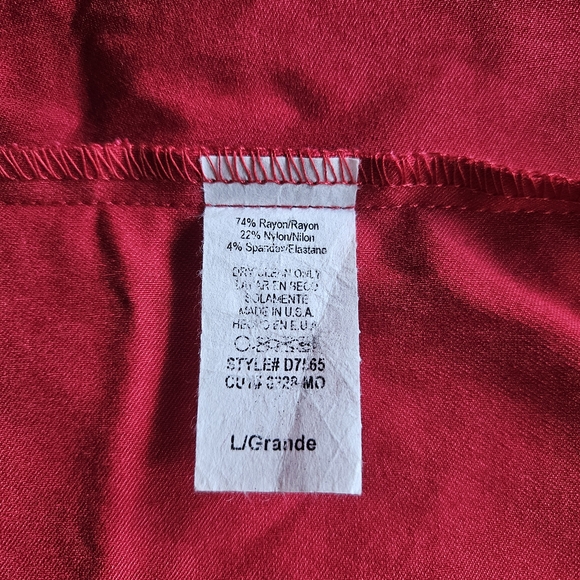 Windsor Red Strapless Large Mini Dress - Picture 6 of 6